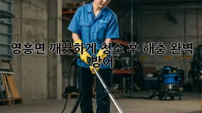 ✨ 영흥면 깨끗하게! 청소 후 해충 완벽 방어 🛡️